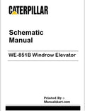 Caterpillar WE-851B Windrow Elevator Pdf Schematic Wiring Diagram Manual 8BC