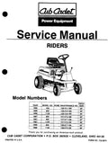 Cub Cadet 526, 802, 804, 830, 1106, 1136 Lawn Mower Tractor Pdf Repair Service Manual