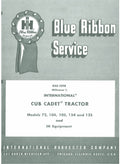 Cub Cadet 72, 104, 105, 124 and 125 Tractor Pdf Repair Service Manual