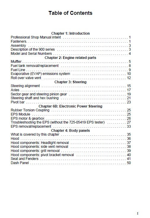 Cub Cadet LTX Series Riding Tractors Pdf Repair Service Manual 2
