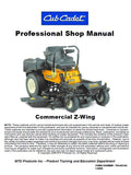 Cub Cadet Z-Wing Series Zero-turn Mower Pdf Repair Service Manual