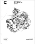 Cummins QSL9 CM2350 L102 Engine Pdf Repair Service Manual (Volume 1)