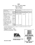 Fiat 100C, 150C and 200C Motor Graders Pdf Repair Service Manual (70697310)