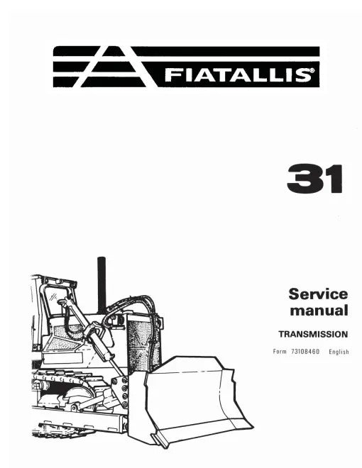 Fiat 31 Crawler Tractors Pdf Repair Service Manual (73116567)