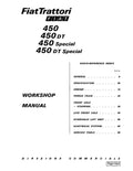 Fiat 450, 450DT, 450DTS and 450S Tractors Pdf Repair Service Manual (06910056-57)