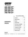 Fiat 466, 466DT, 566, 566DT, 666, 666DT, 766 and 766DT Tractors Pdf Repair Service Manual (06910067)