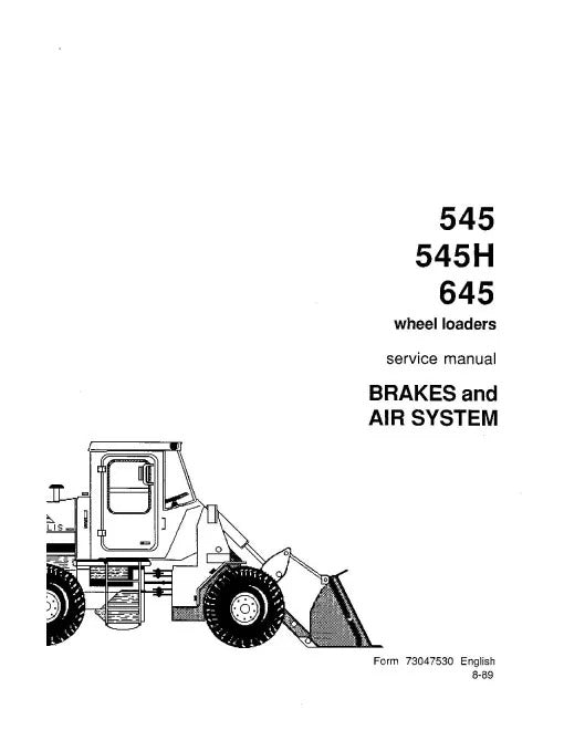 Fiat 545 Wheeled Loaders Pdf Repair Service Manual (73058626)