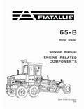 Fiat 65B Motor Graders Pdf Repair Service Manual (73125943)
