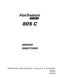 Fiat 805C Crawler Tractors Pdf Repair Service Manual (06910046)