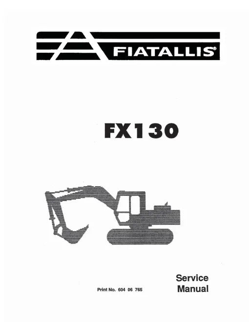Fiat Fiat FX310 Crawler Excavators Pdf Repair Pdf Repair Service Manual (60406759)