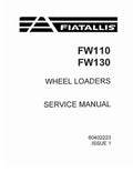 Fiat FW110 and FW130 Wheeled Loaders Pdf Repair Service Manual (60402223)