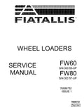 Fiat FW60 (SN from 30055) and FW80 (SN from 30257) Wheeled Loaders Pdf Repair Service Manual (76589732)