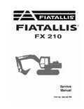 Fiat FX210 Crawler Excavators Pdf Repair Service Manual (60406755)