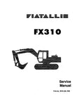 Fiat FX310 Crawler Excavators Pdf Repair Service Manual (60406759)
