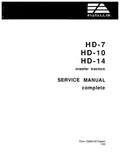 Fiat HD-7, HD-10, HD-14 Crawler Tractor Pdf Repair Service Manual