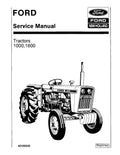 Ford 1000 and 1600 Tractors Pdf Repair Service Manual (40100020-SE3414)