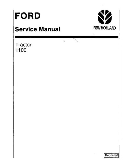 Ford 1100 Tractors Pdf Repair Service Manual (40110010-SE3771-S1)