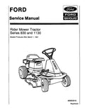 Ford 1130 and 830 Riding Mowers Pdf Repair Service Manual (40083010)