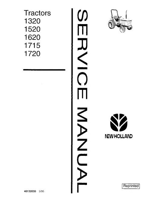 Ford 1320, 1520, 1620, 1715 and 1720 Tractors Pdf Repair Service Manual (40132030-SE4602)