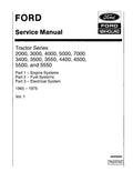 Ford 2000, 3000, 3400, 3500, 3550, 4000, 4400, 4500, 5000, 5500, 5550 and 7000 Tractors Pdf Repair Service Manual (40200050)