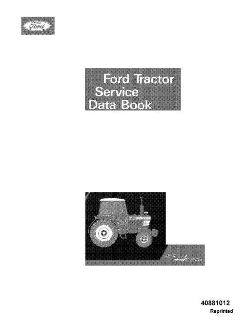 Ford 2610, 3610, 4110, 4610, 5610, 6610, 6710 and 7610 Tractors Pdf Repair Service Manual (40881012-SE3896)