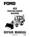 Ford 455 Tractor Loader Backhoe Pdf Repair Service Manual (40045510-SE4600)