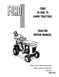 Ford 70 and 75 Lawn Tractors Pdf Repair Service Manual (40007020-SE3240)
