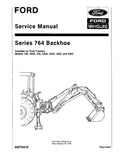 Ford 764 series Backhoes installed on 445, 445A, 545, 545A, 345C,445C,545C Tractors Pdf Repair Service Manual (40076410-SE4689)