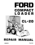 Ford CL-20 Skid Steer Loaders Pdf Repair Service Manual (40002010-SE3528)