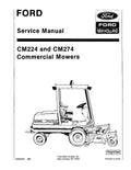 Ford CM222, CM224, CM272 and CM274 Commercial Mowers Pdf Repair Service Manual (40022420)
