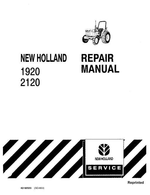 Ford, New Holland 1920 and 2120 Tractors Pdf Repair Service Manual (40192020-SE4603)