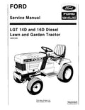 Ford, New Holland LGT 14D and LGT 16D Lawn Tractors with Binder Pdf Repair Service Manual (40001420)