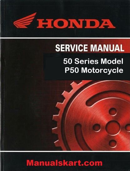 Honda 50 Series Model P50 Motorcycle Pdf Repair Service Manual 1967