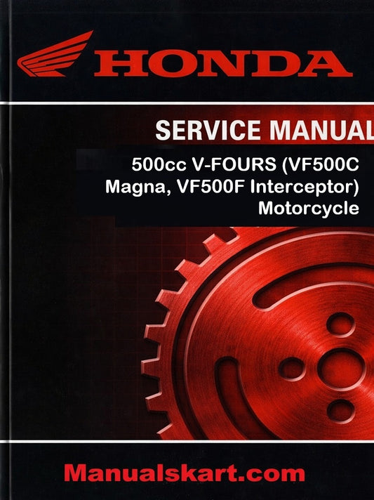 Honda 500cc V-FOURS (VF500C Magna, VF500F Interceptor) Motorcycle Pdf Repair Service Manual 1984-1986