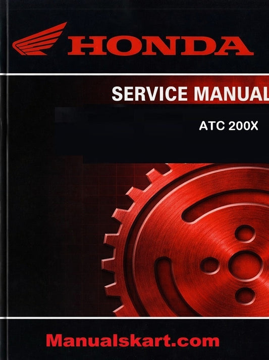 Honda ATC 200X Pdf Repair Service Manual 1986-1987