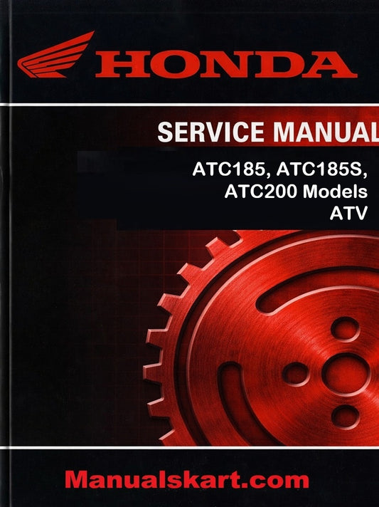 Honda ATC185, ATC185S, ATC200 Models ATV Pdf Repair Service Manual 1980-1983