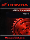 Honda ATC350X Pdf Repair Service Manual 1985-1986