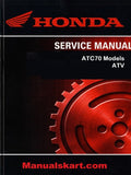 Honda ATC70 Models ATV Pdf Repair Service Manual 1973-1985
