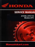 Honda ATC90, ATC110 Models ATV Pdf Repair Service Manual 1973-1981