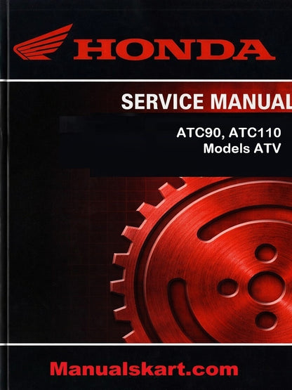 Honda ATC90, ATC110 Models ATV Pdf Repair Service Manual 1973-1981