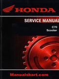 Honda C70 Scooter Pdf Repair Service Manual 1980-1982