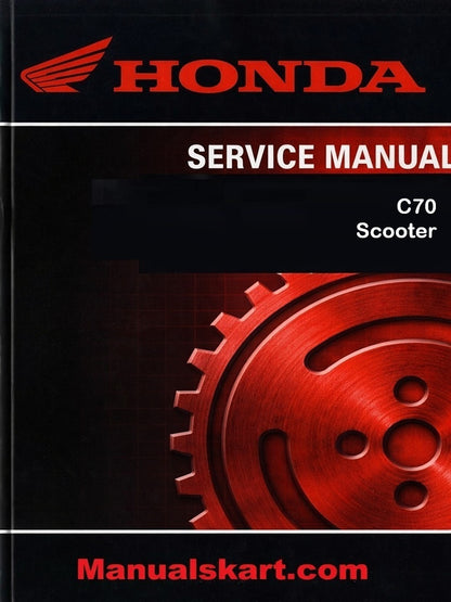 Honda C70 Scooter Pdf Repair Service Manual 1980-1982