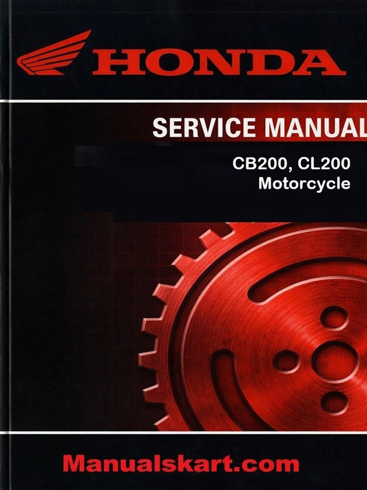 Honda CB200, CL200 Motorcycle Pdf Repair Service Manual 1973
