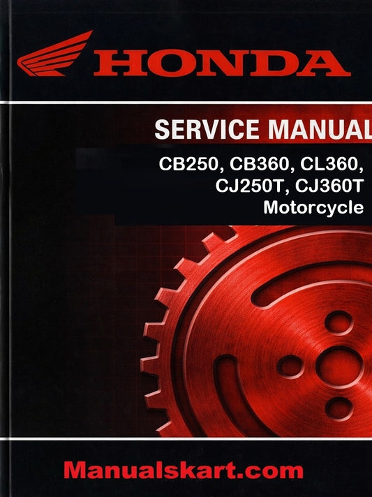 Honda CB250, CB360, CL360, CJ250T, CJ360T Motorcycle Pdf Repair Service Manual 1976