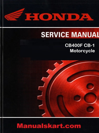Honda CB400F CB-1 Motorcycle Pdf Repair Service Manual 1989