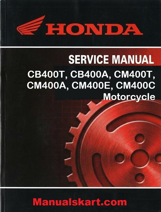 Honda CB400T, CB400A, CM400T, CM400A, CM400E, CM400C Motorcycle Pdf Repair Service Manual 1978-1981