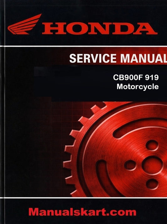 Honda CB900F 919 Motorcycle Pdf Repair Service Manual 2002-2003