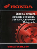 Honda CBF600S, CBF600SA, CBF600N, CBF600NA Motorcycle Pdf Repair Service Manual