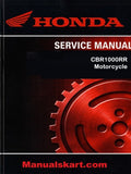 Honda CBR1000RR Motorcycle Pdf Repair Service Manual 2008-2009