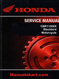 Honda CBR1100XX Blackbird Motorcycle Pdf Repair Service Manual 1997-1998